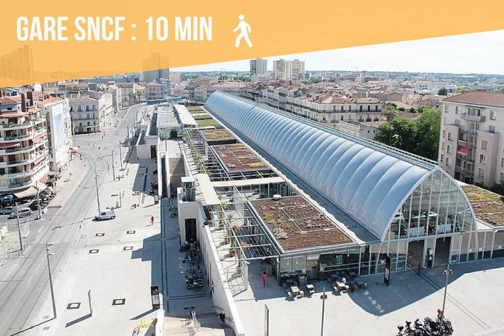 L'Ecucentre Avec Parking Inclu - 600M De La Place De La Comedie - Climatisation Монпелие Екстериор снимка