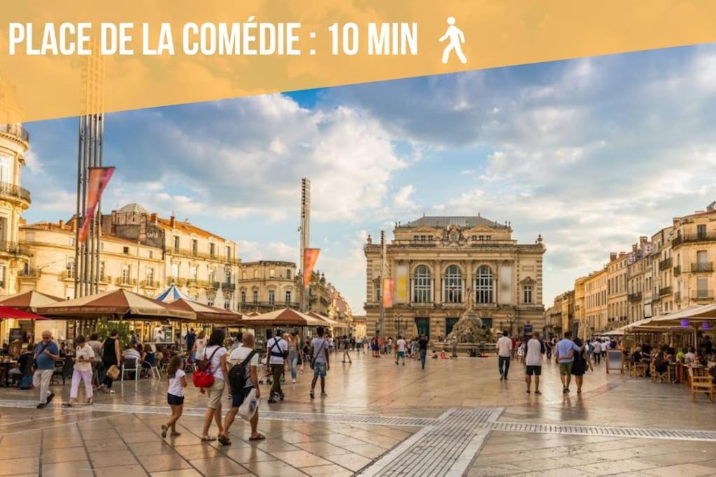 L'Ecucentre Avec Parking Inclu - 600M De La Place De La Comedie - Climatisation Монпелие Екстериор снимка
